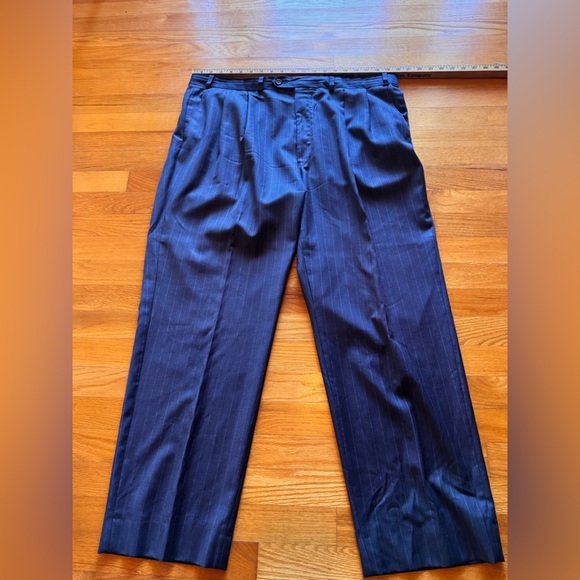 Ralph Lauren 100% Wool Men's Navy Pinstripe Suit - Picture 11 of 16